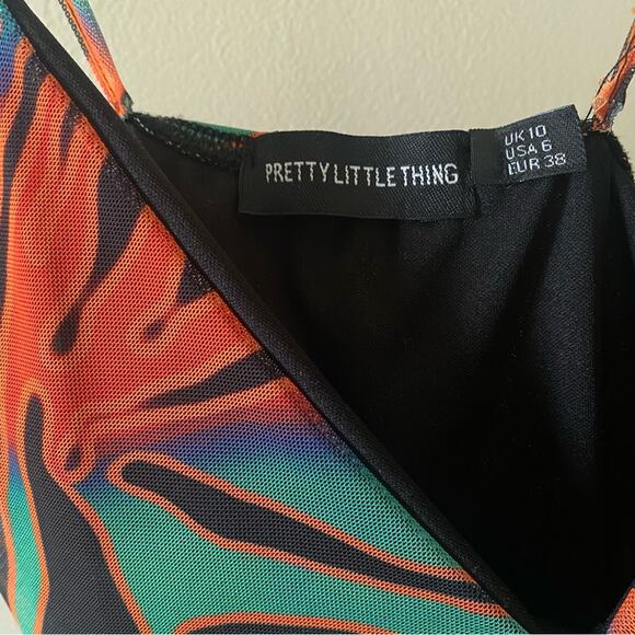 PrettyLittleThing tropical mini dress - Picture 6 of 6